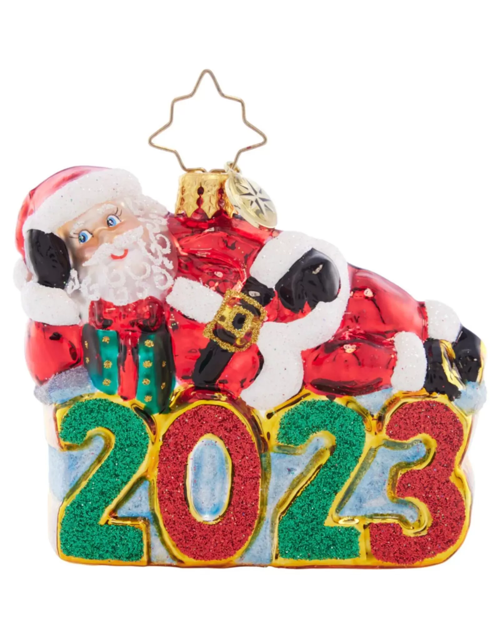 Radko Christopher Radko>2023 Shining Bright Santa Gem