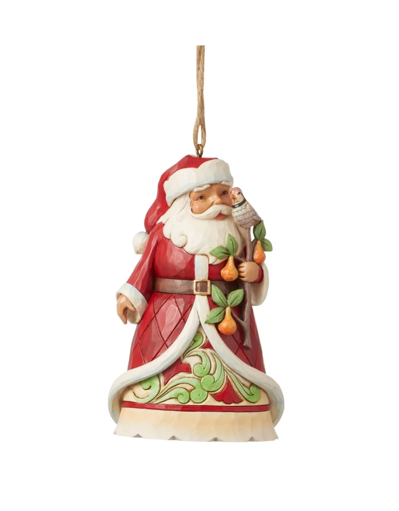 Jim Shore Jim Shore>A Partridge In A Pear Tree Santa Ornament