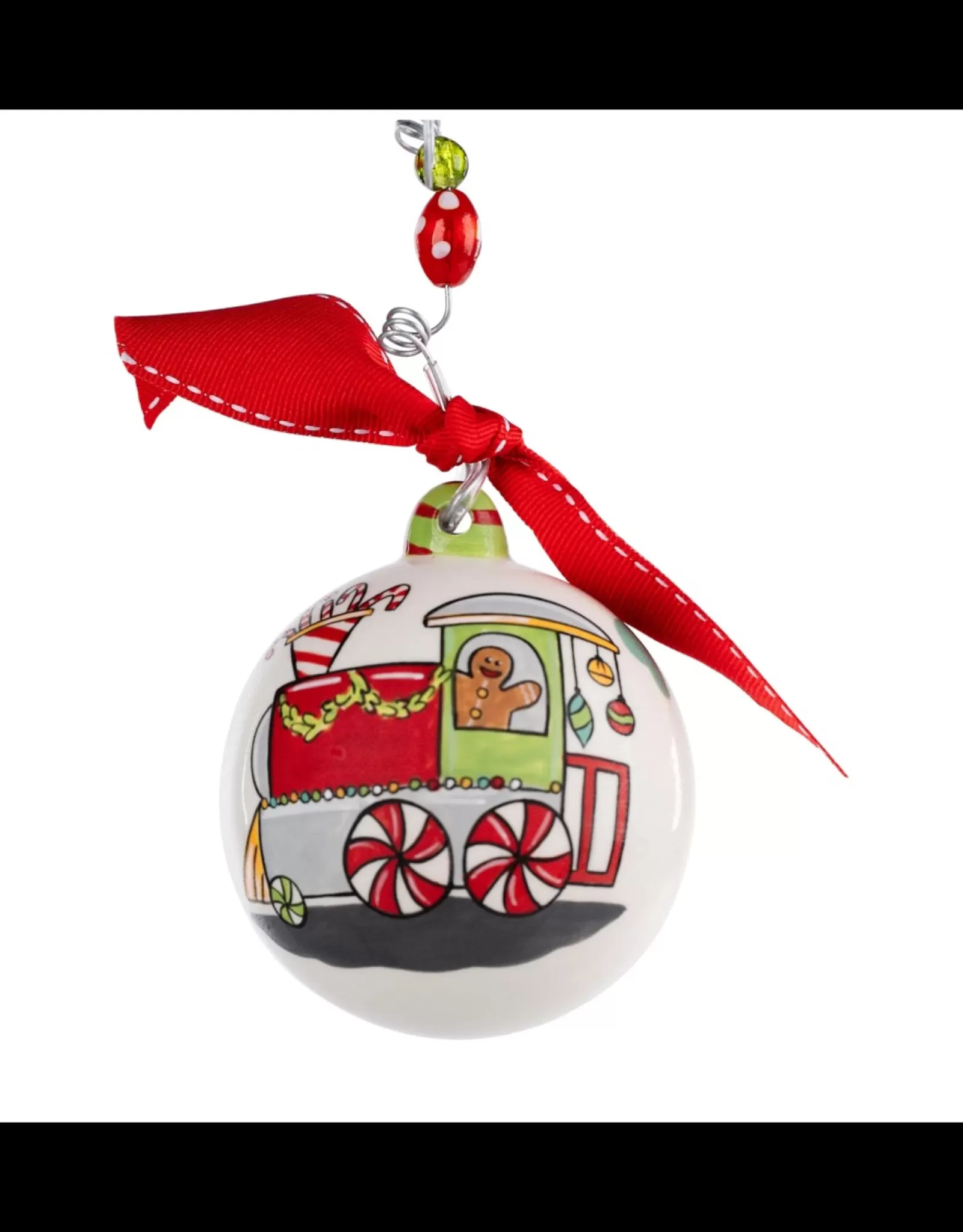 Glory Haus Personalizable>All Aboard Train Ball Ornament