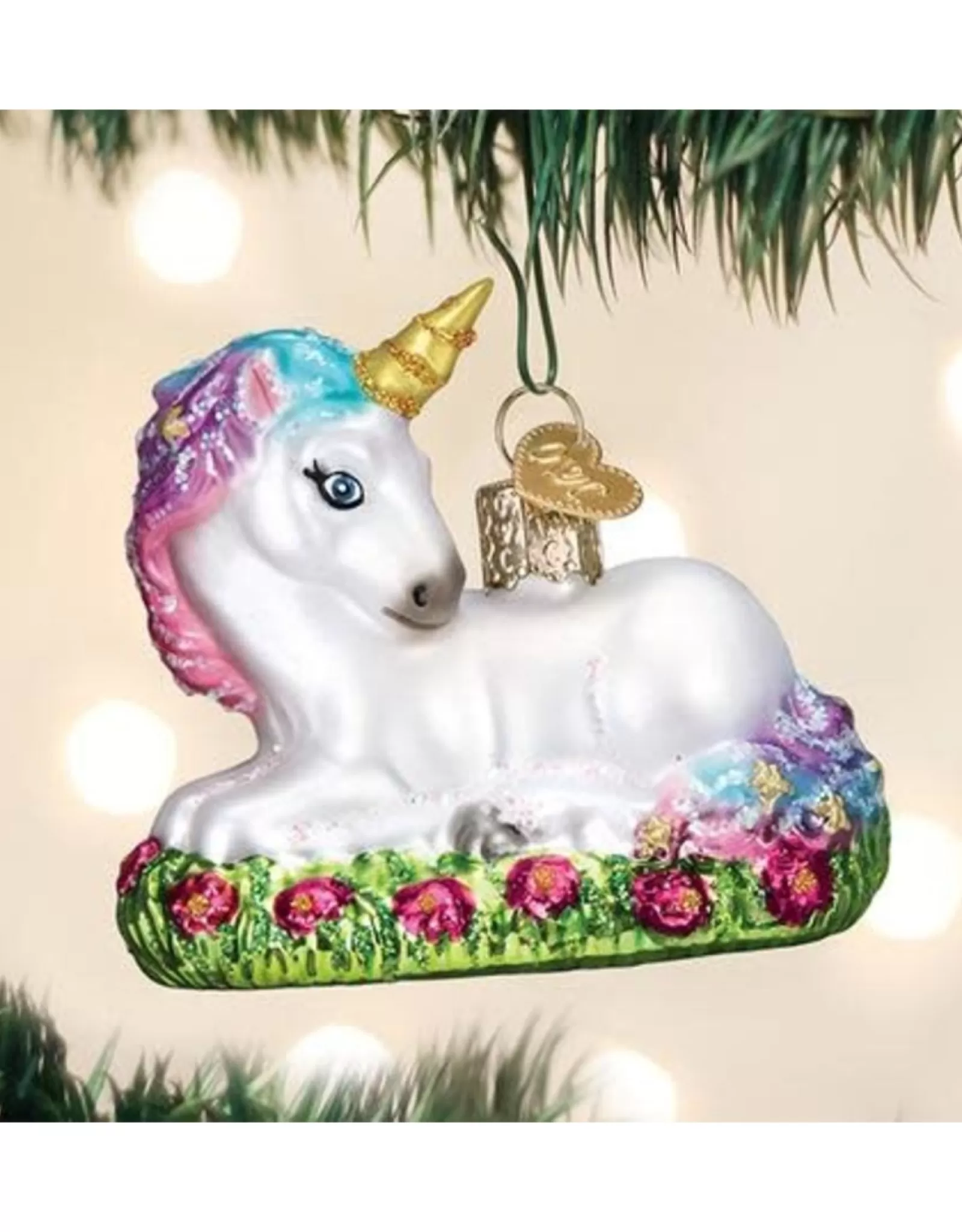 Old World Christmas Old World Christmas>Baby Unicorn Ornament