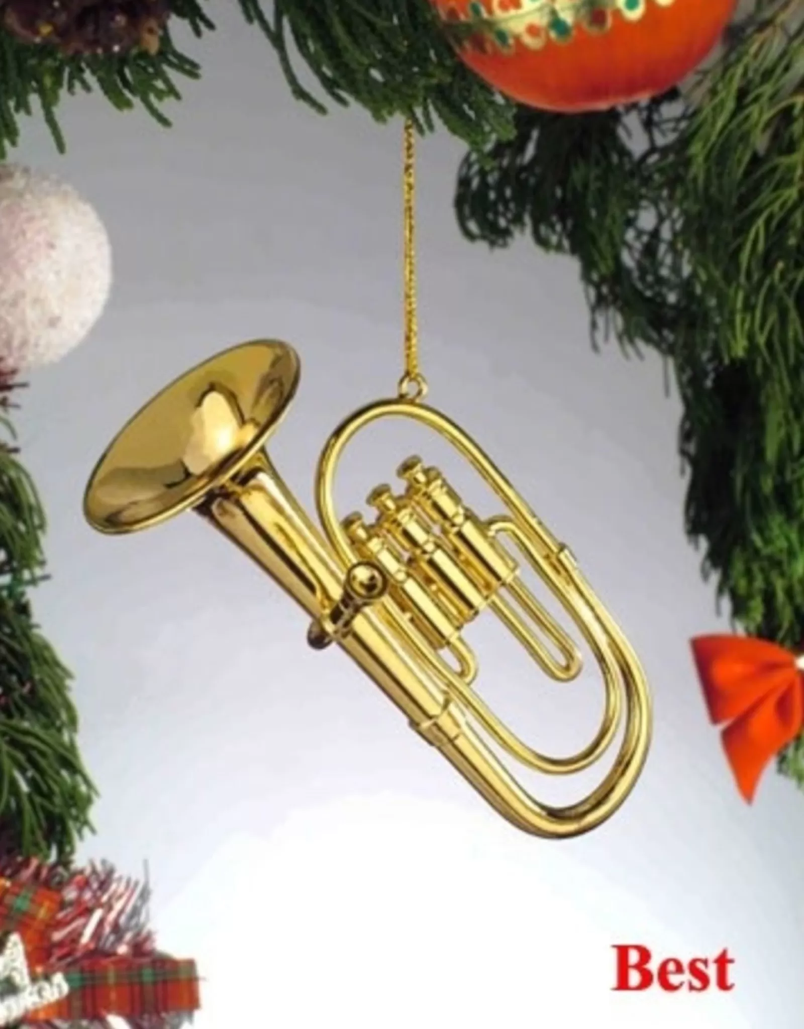 Broadway Gift Co Musical Instruments>Baritone Tuba Ornament