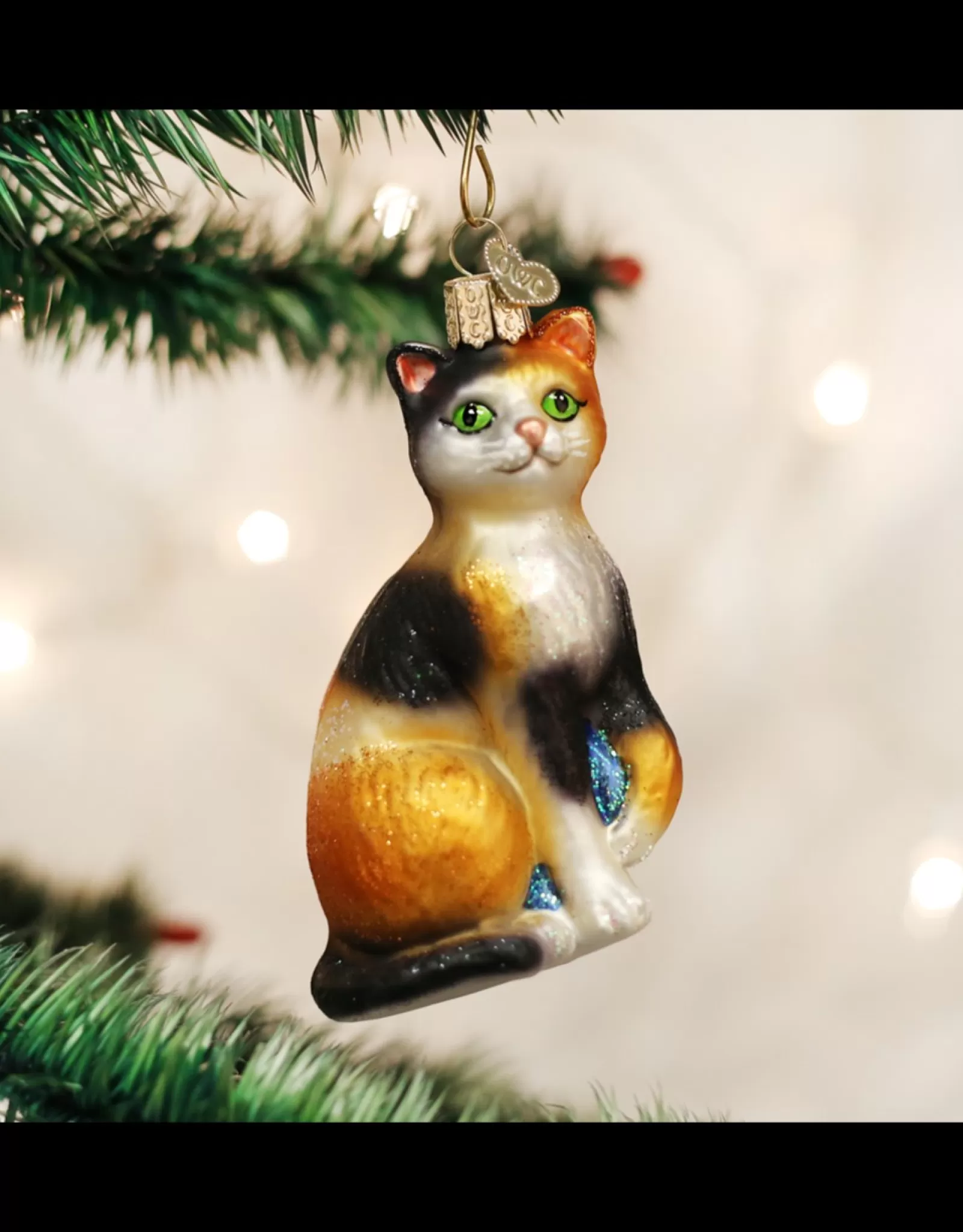 Old World Christmas Old World Christmas>Calico Cat Ornament