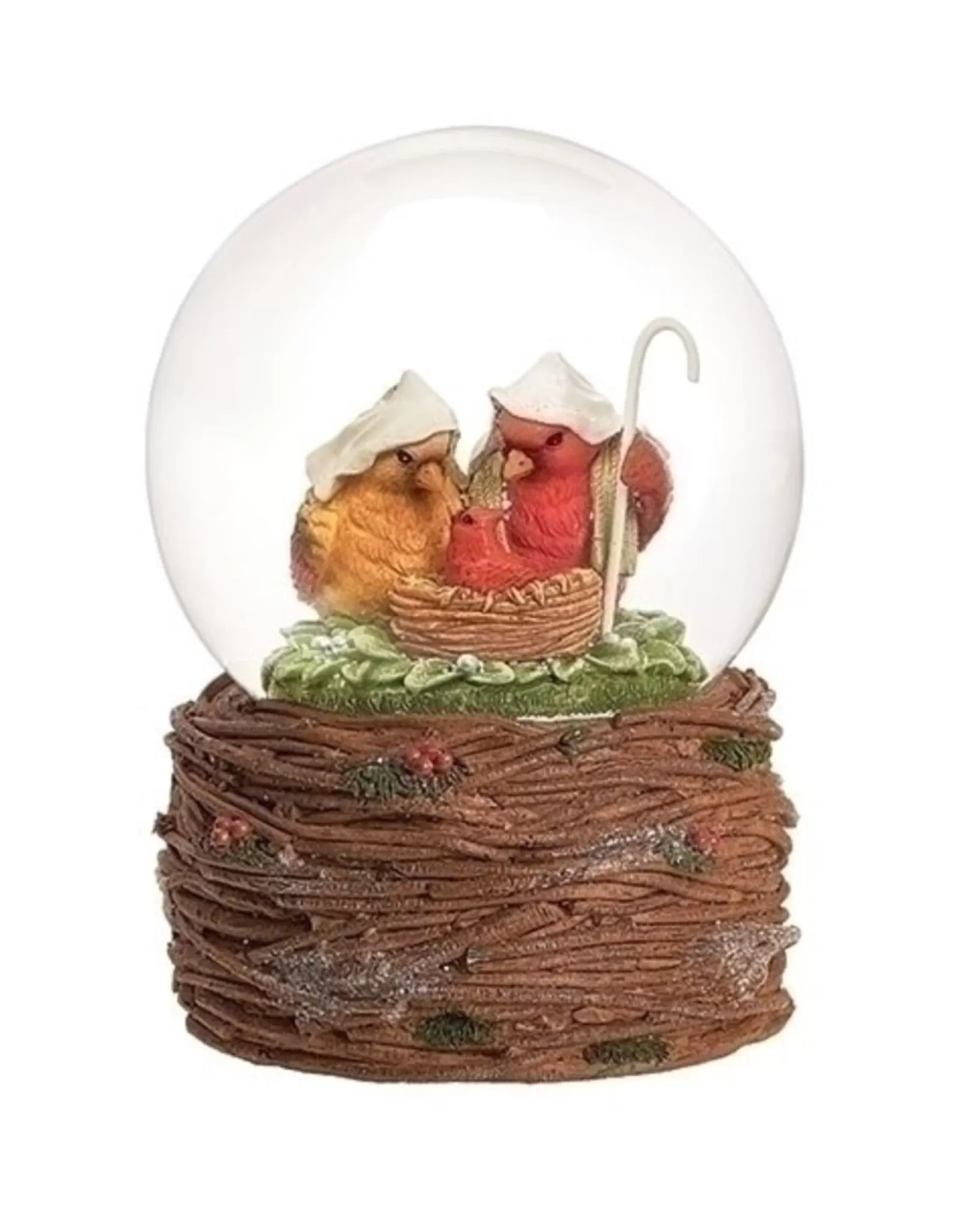 Roman Snow Globes>Cardinal Holy Family Snow Globe - Musical