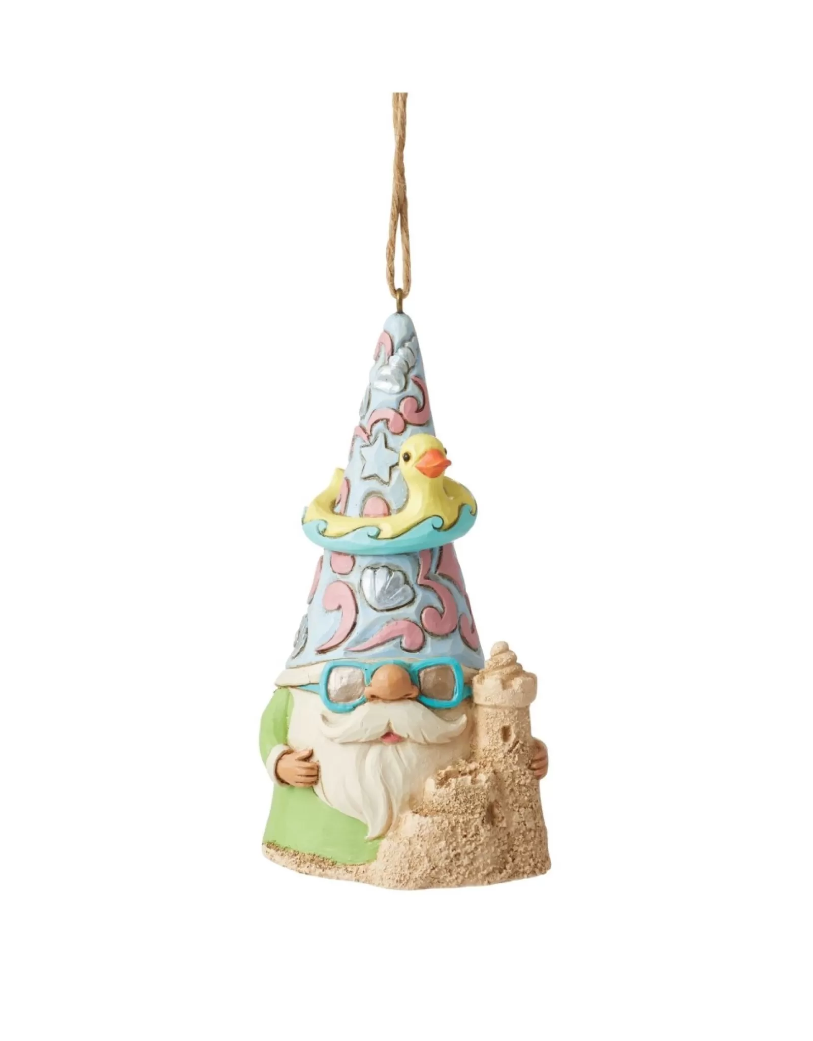 Jim Shore Jim Shore>Coastal Gnome With Sandcastle Ornament