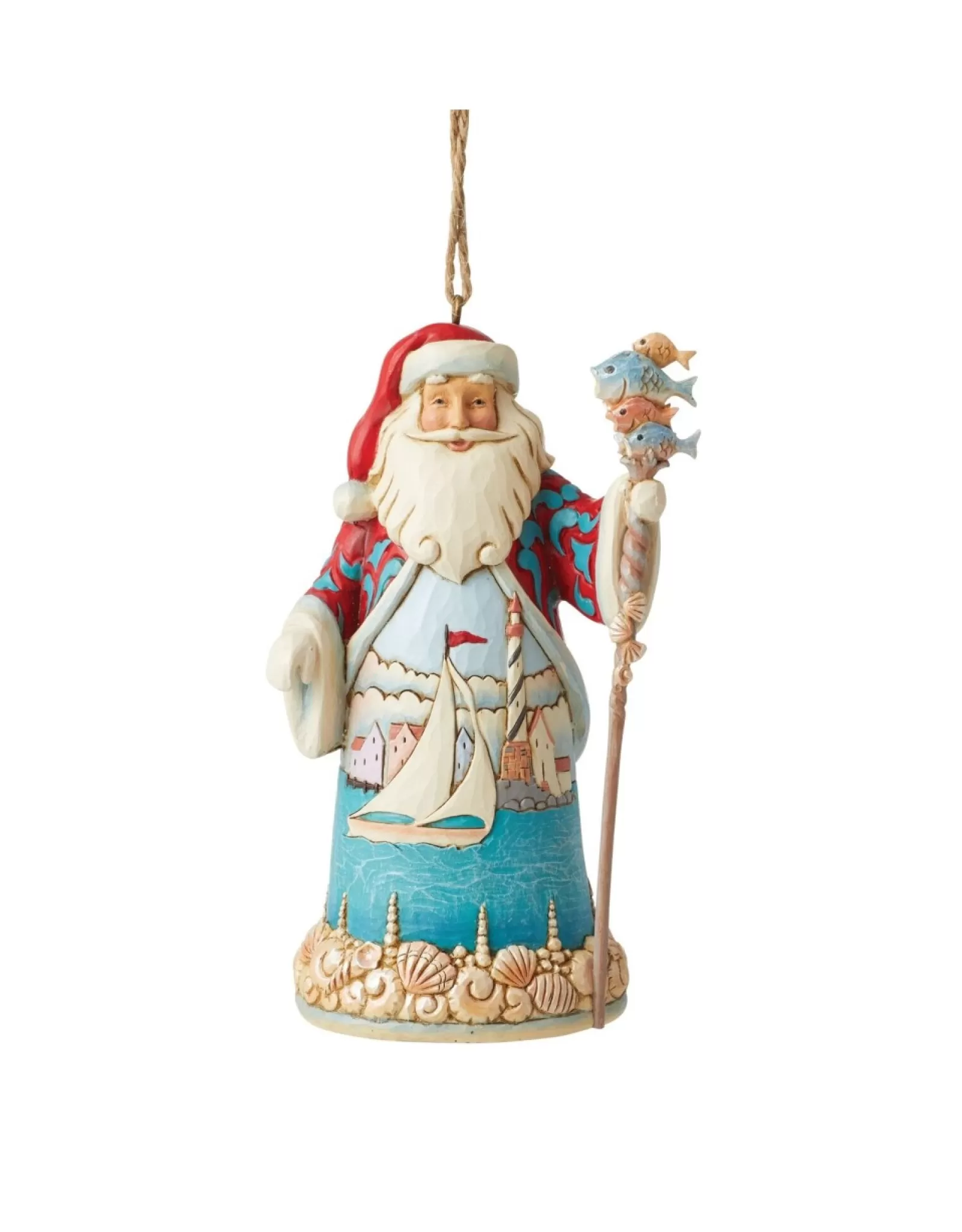 Jim Shore Jim Shore>Coastal Santa Ornament