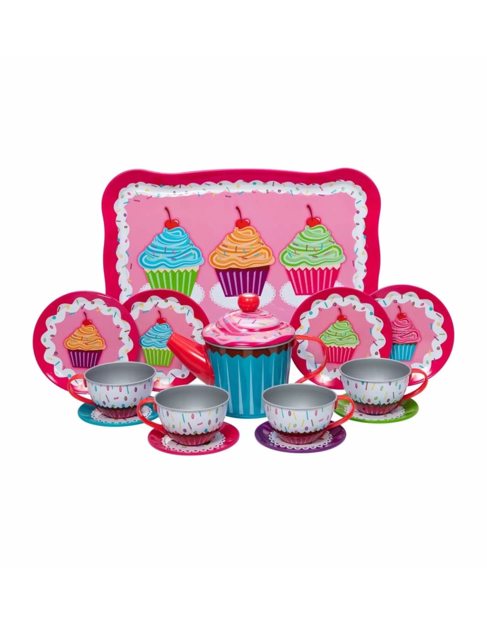 SCH Toys>Cupcakes Tin Tea Set