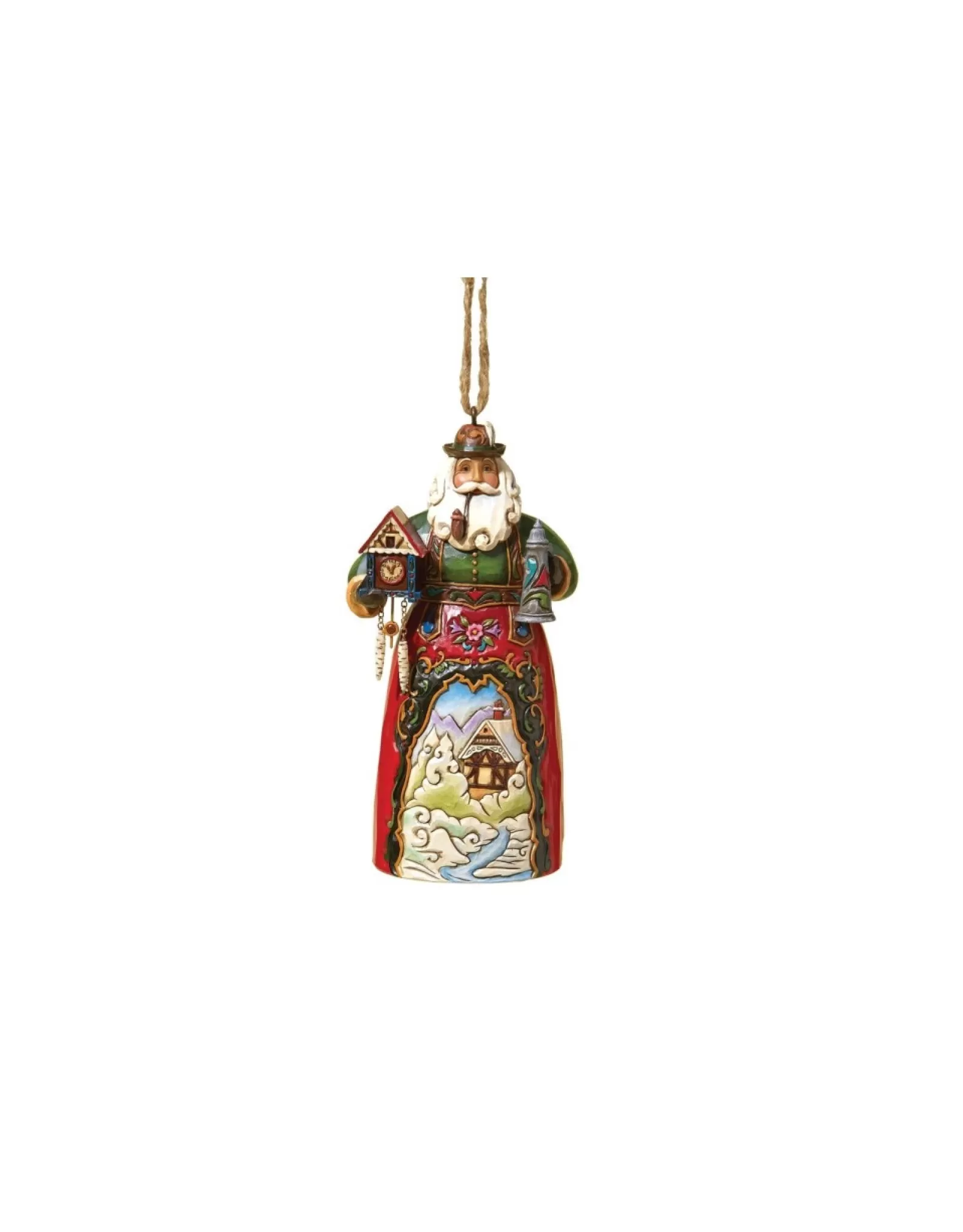 Jim Shore Jim Shore>Frohe Weihnachten German Santa Ornament