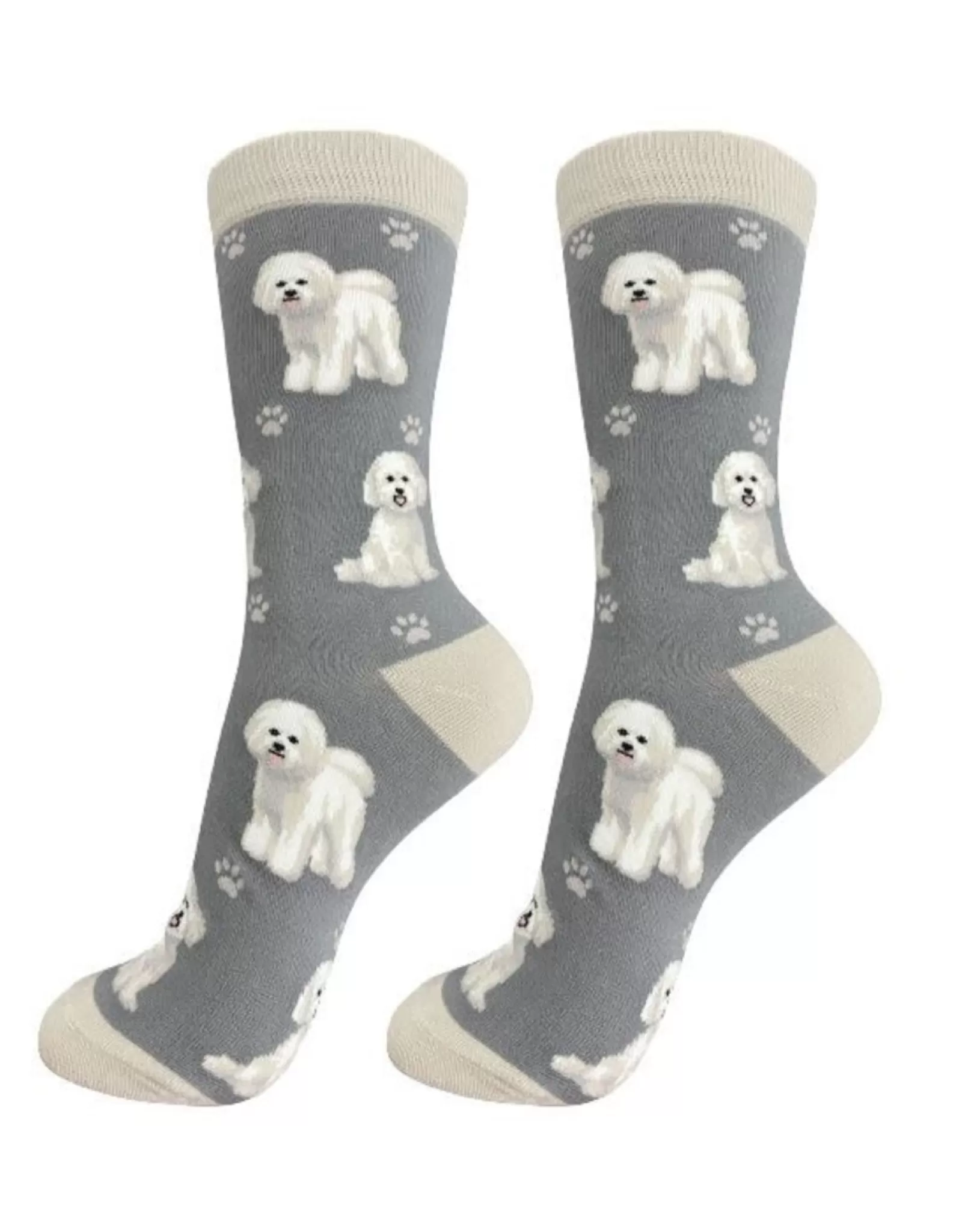 E&S Pets Socks>Full Body Bichon Frise Socks