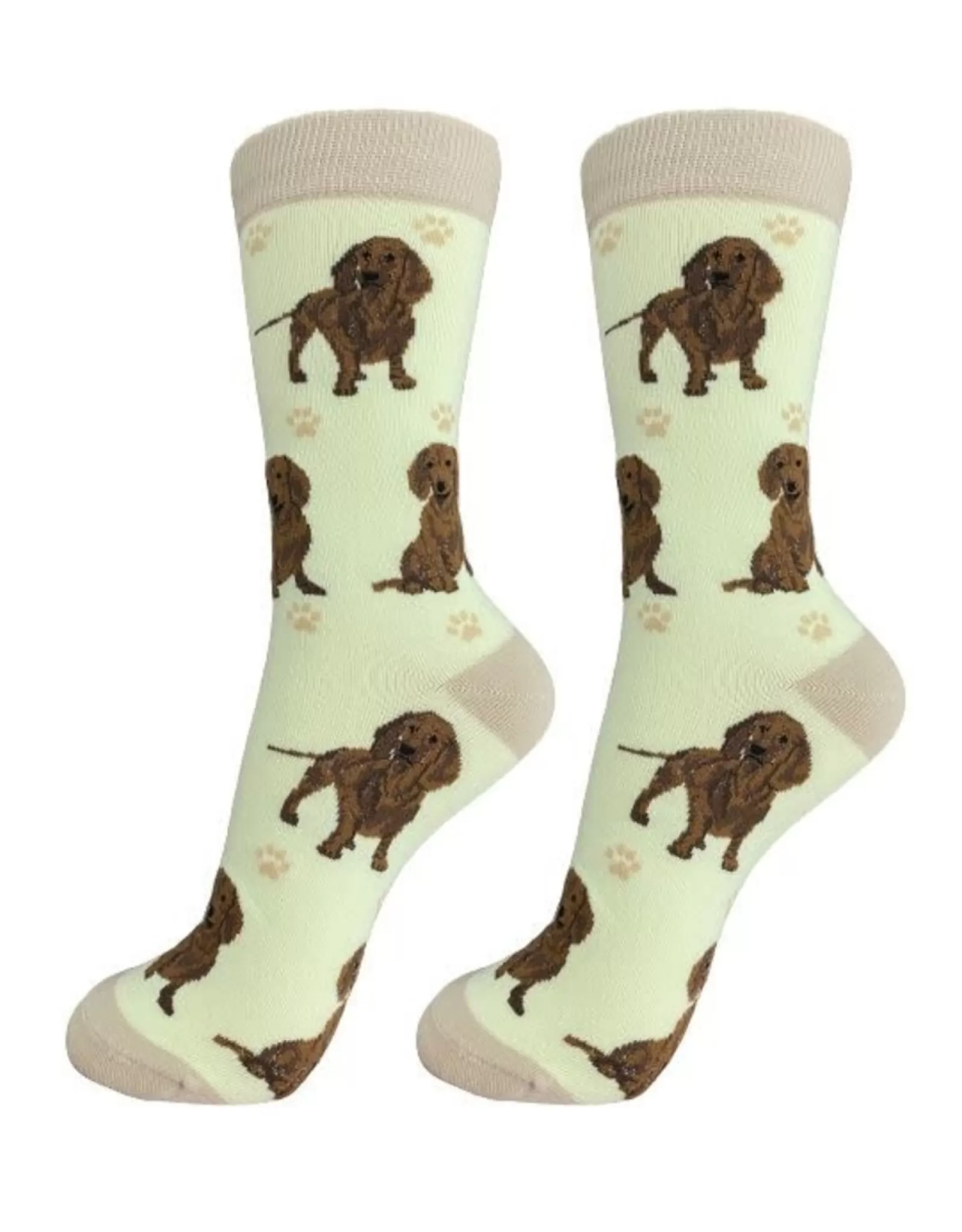 E&S Pets Socks>Full Body Red Dachshund Socks