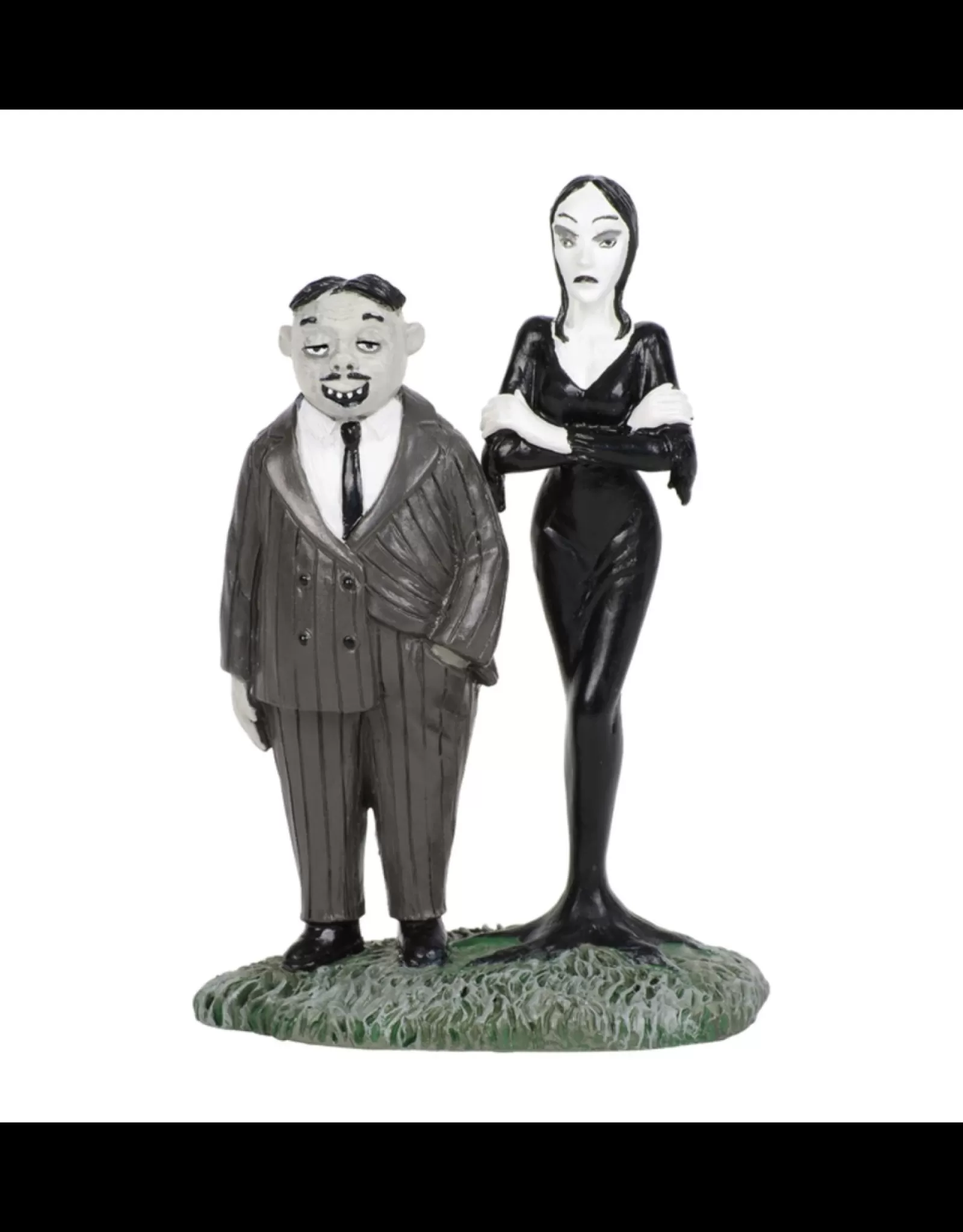 Department 56 Halloween>Gomez And Morticia Addams