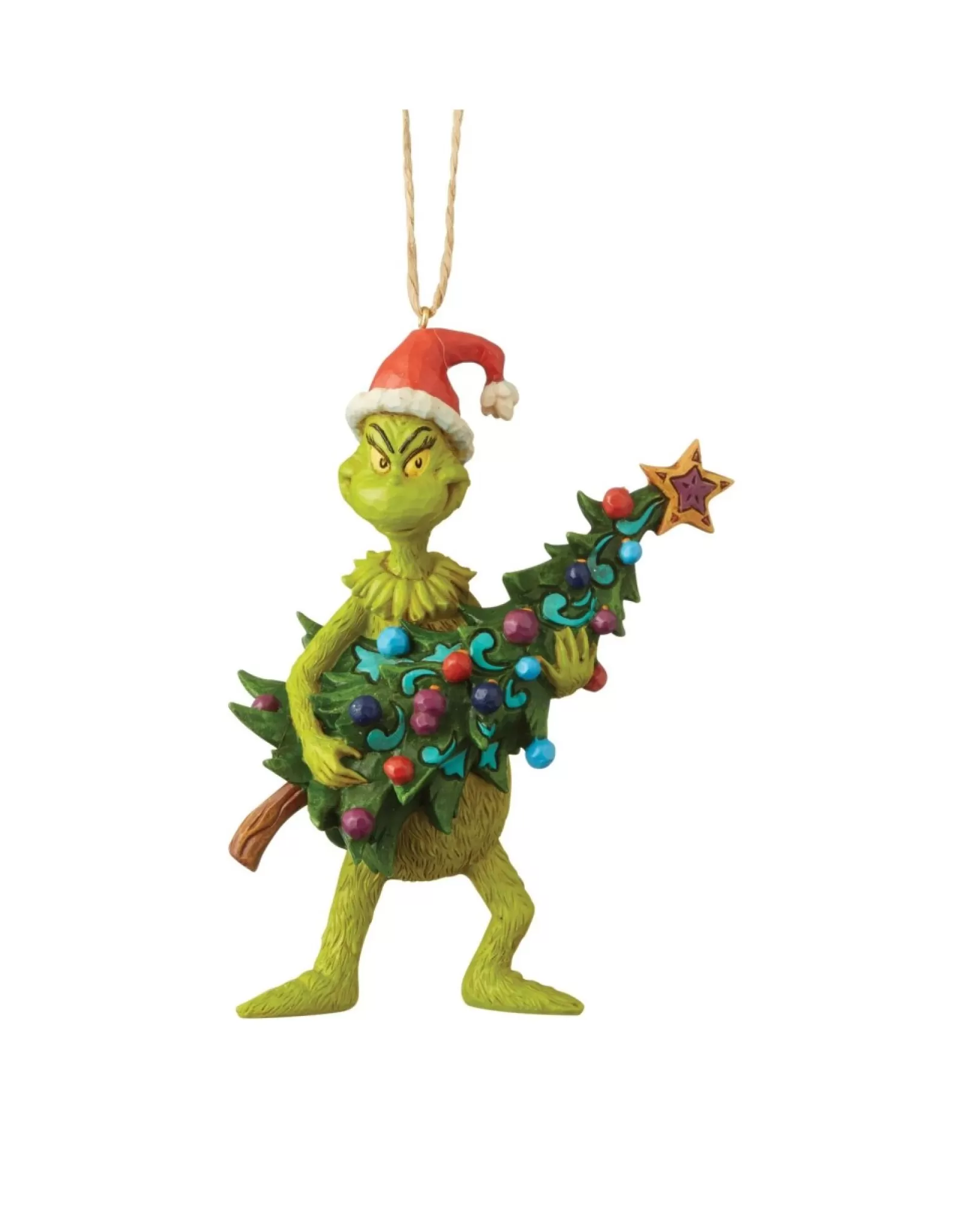 Jim Shore Jim Shore>Grinch Stealing Tree Ornament