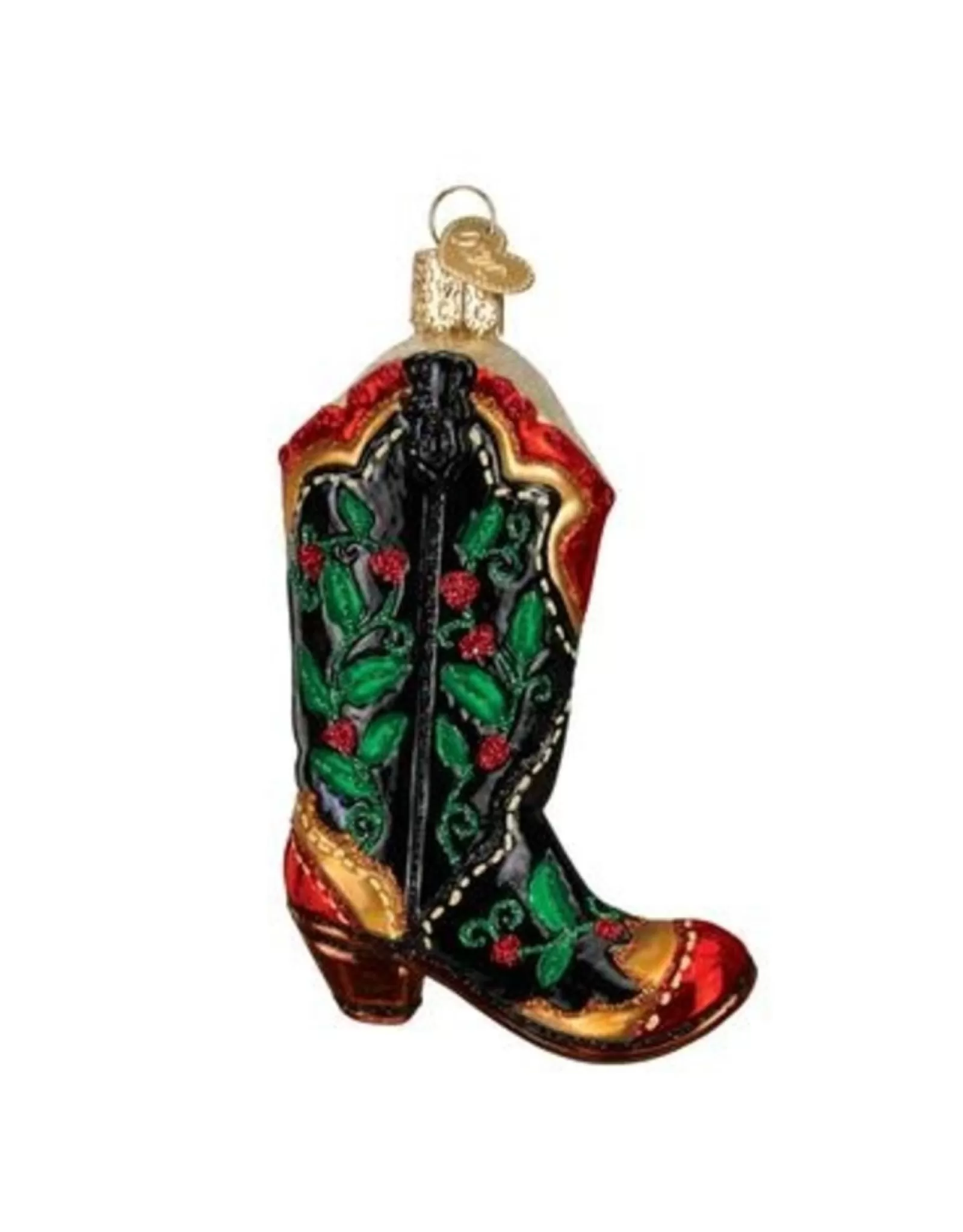 Old World Christmas Old World Christmas>Holly Berry Cowboy Boot Ornament