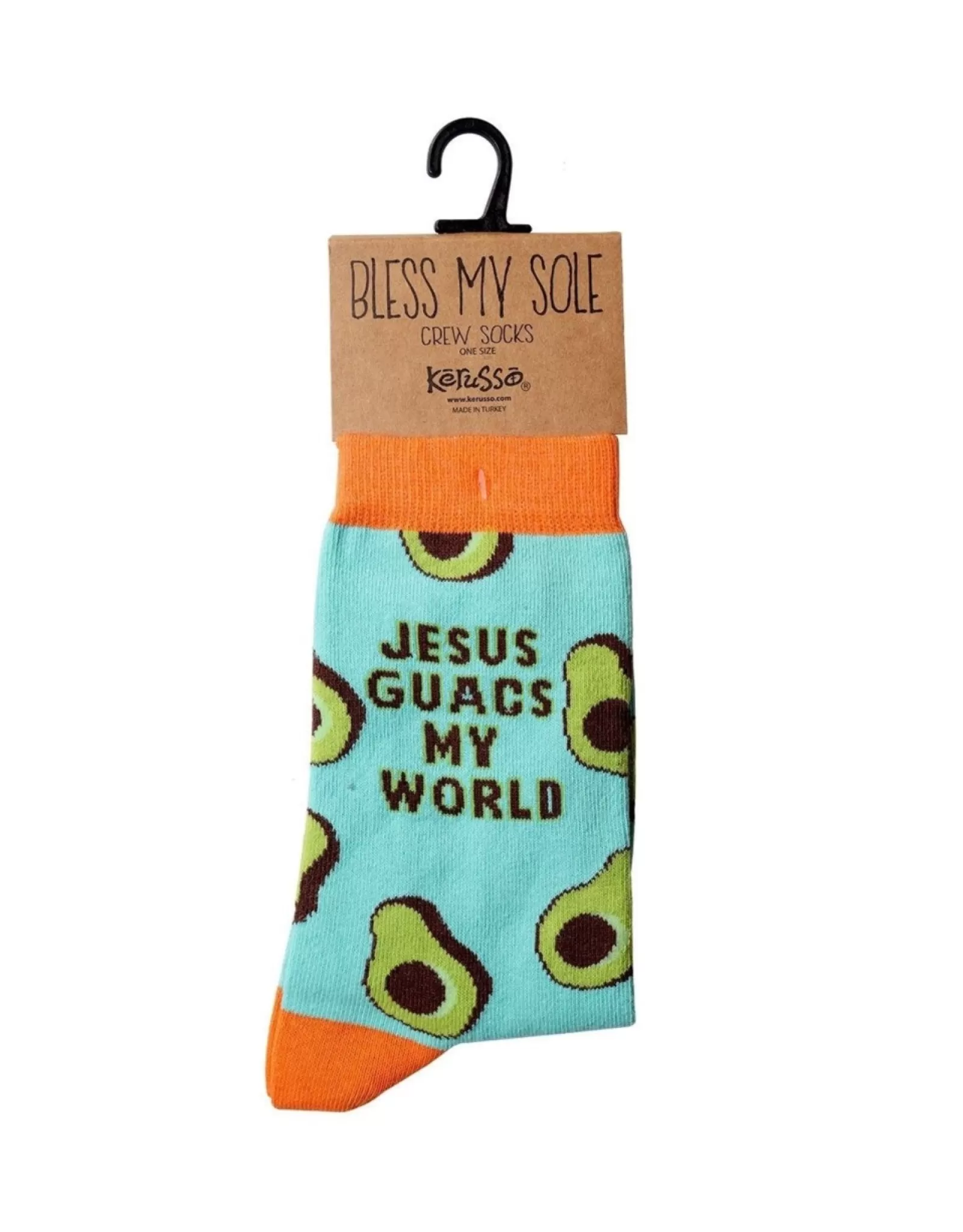 Kerusso Socks>Jesus Guacs My World Socks