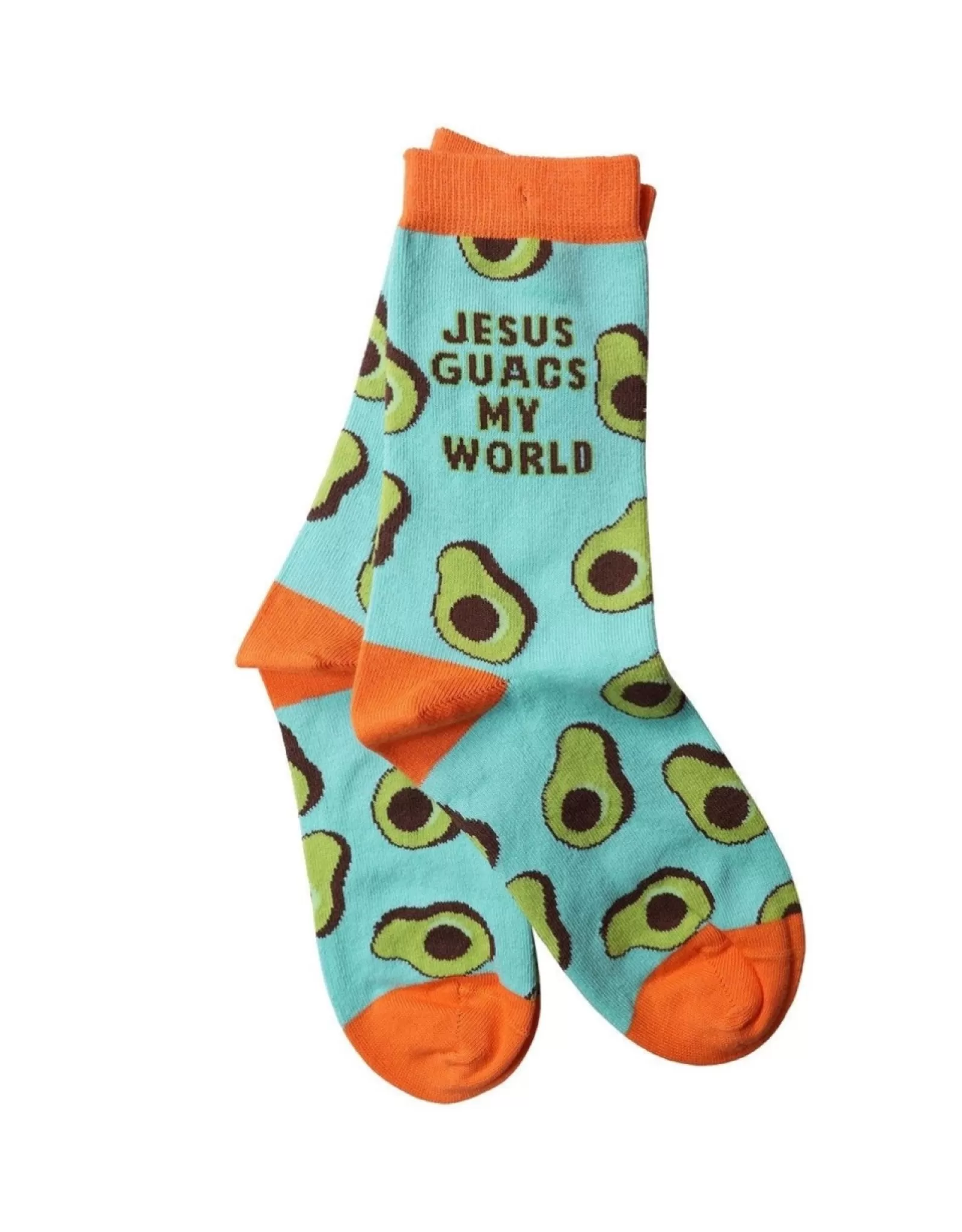 Kerusso Socks>Jesus Guacs My World Socks