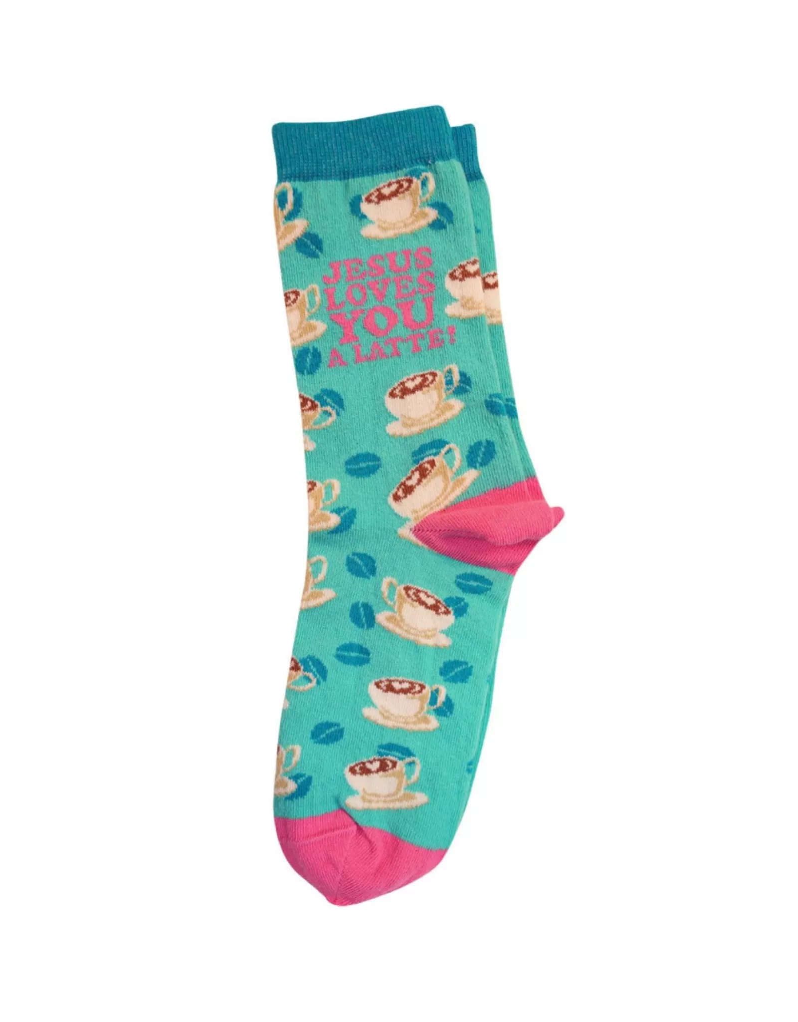 Kerusso Socks>Jesus Loves You A Latte Socks