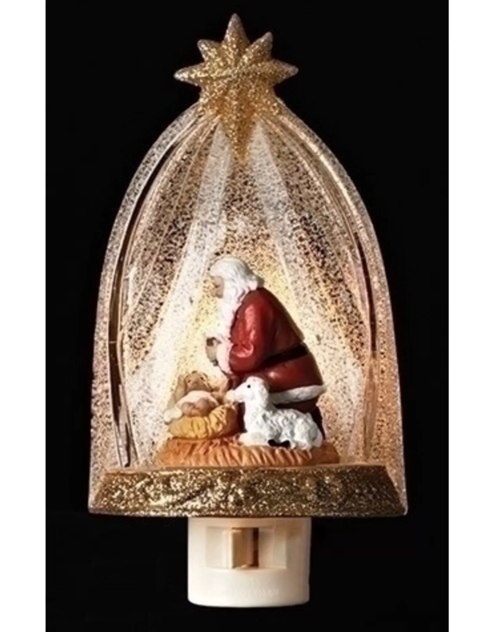 Roman Night Lights>Kneeling Santa Night Light