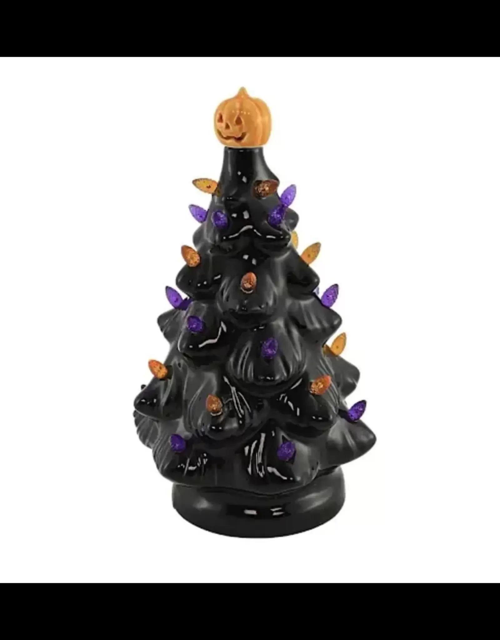 Roman Halloween>Led Halloween Black Ceramic Tree