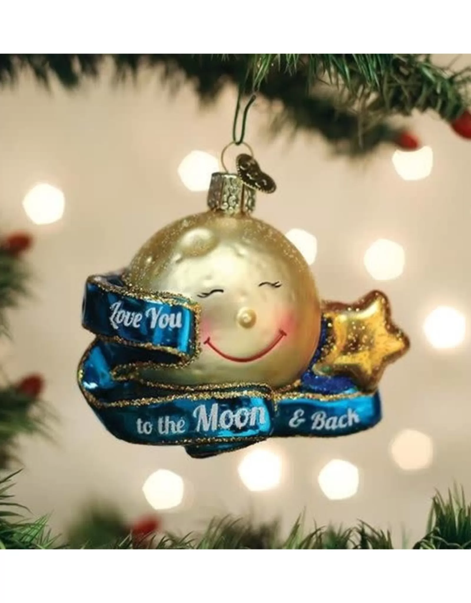 Old World Christmas Old World Christmas>Love You To The Moon & Back Ornament