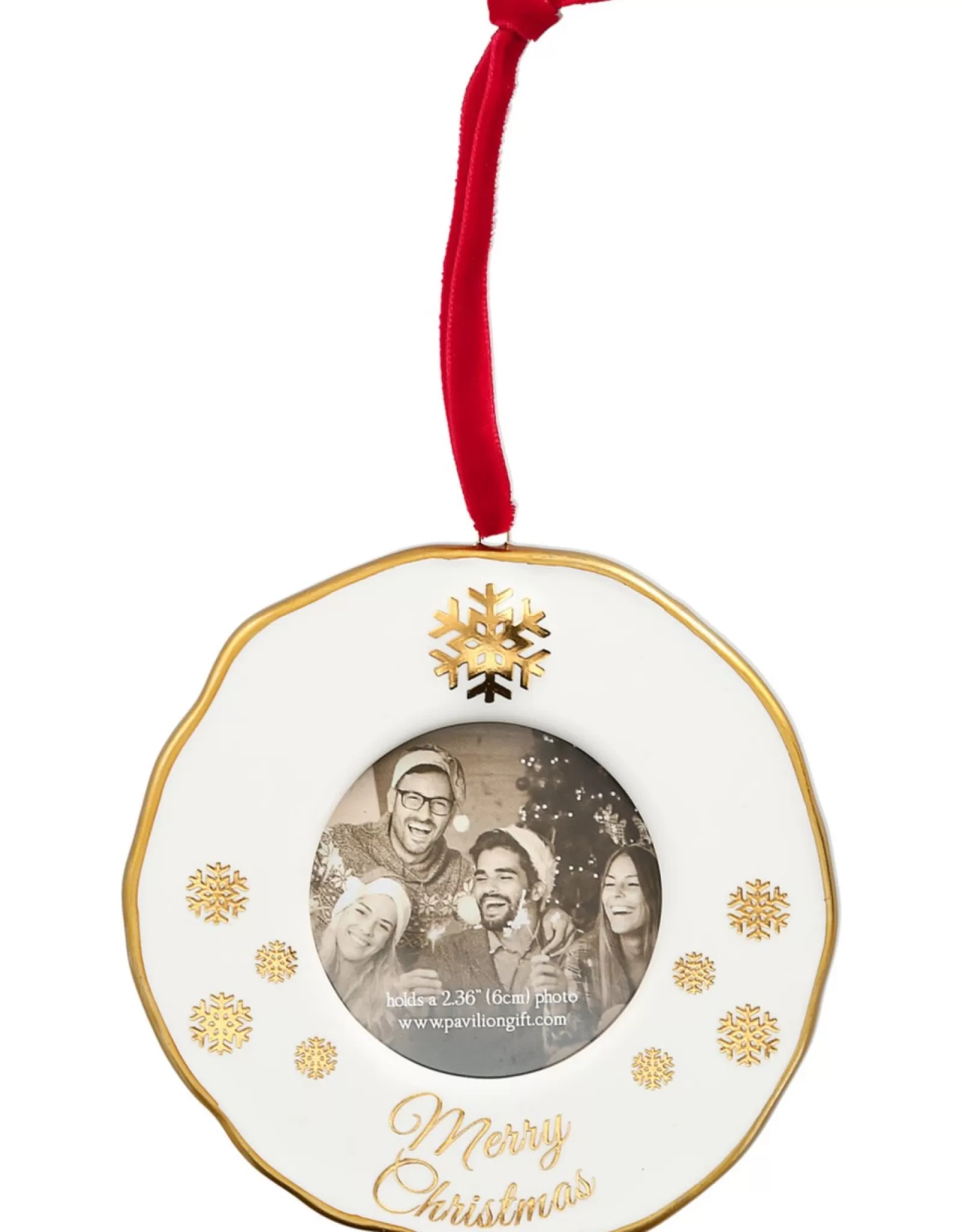 PGC Personalizable>Merry Christmas Photo Frame Ornament