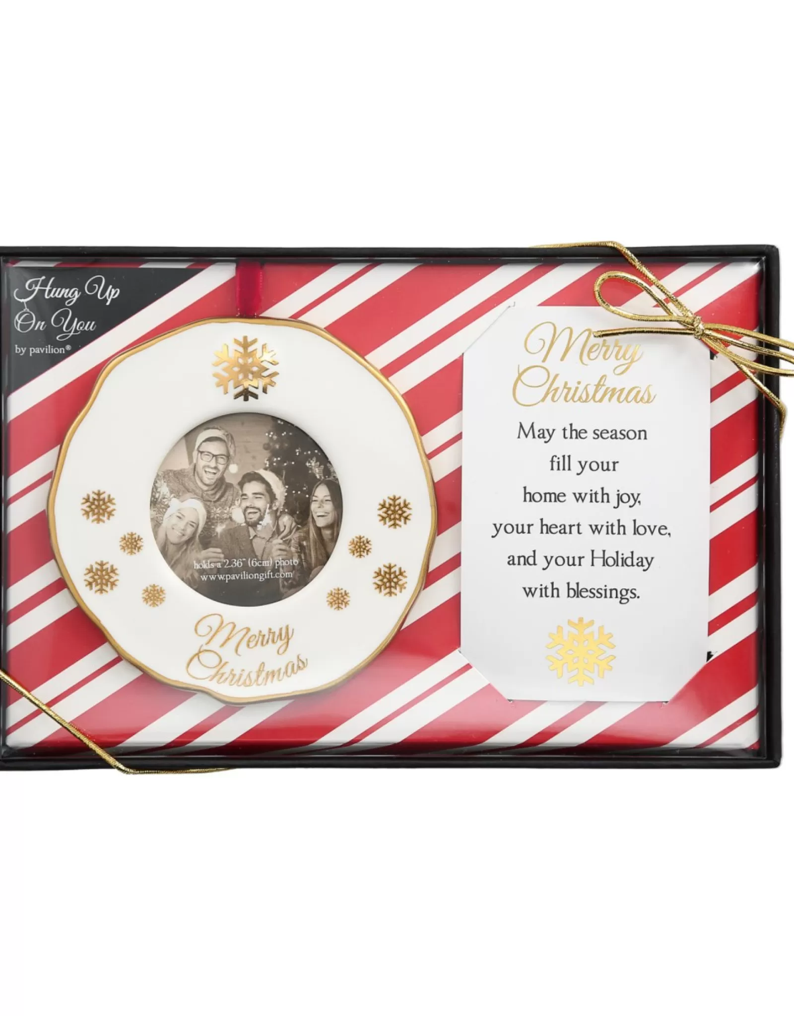 PGC Personalizable>Merry Christmas Photo Frame Ornament