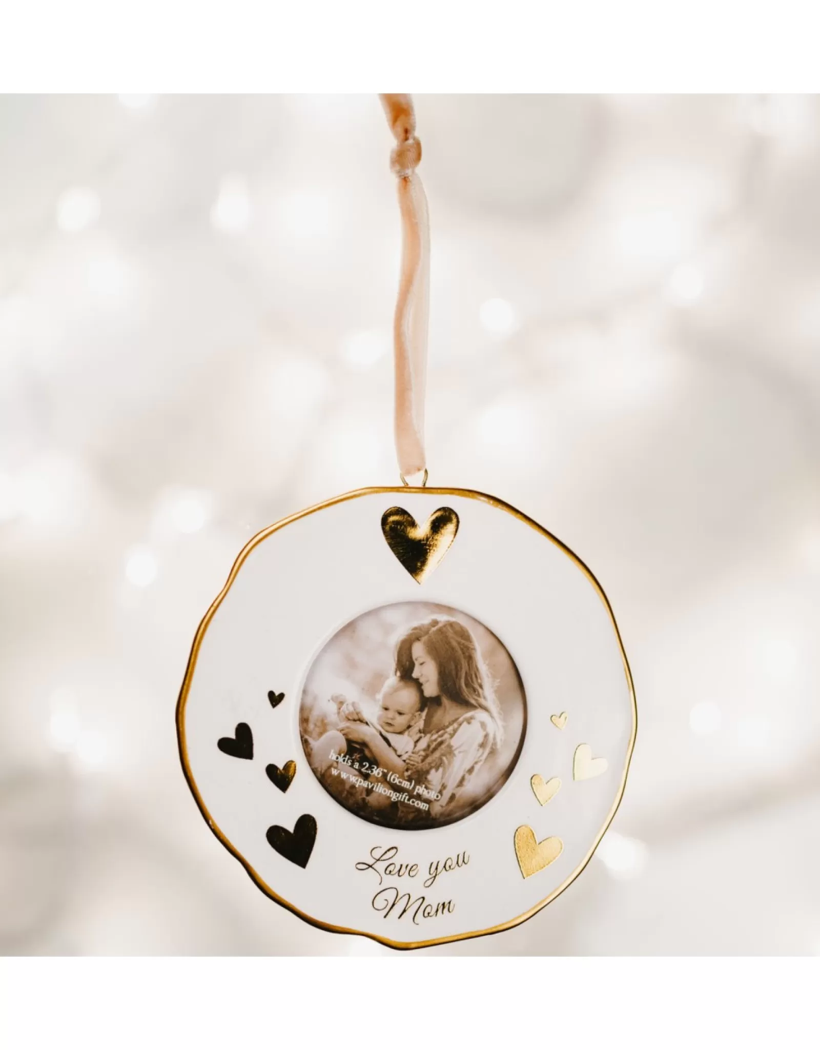 PGC Personalizable>Mom Photo Frame Ornament 4"