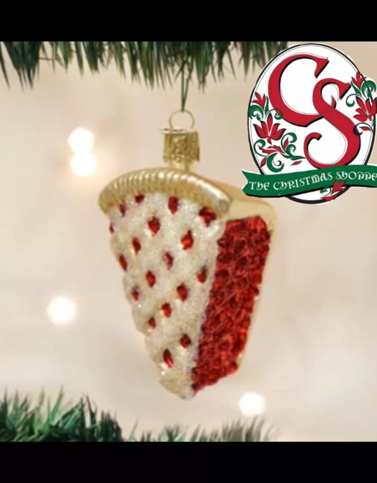 Old World Christmas Old World Christmas>Piece Of Cherry Pie Ornament