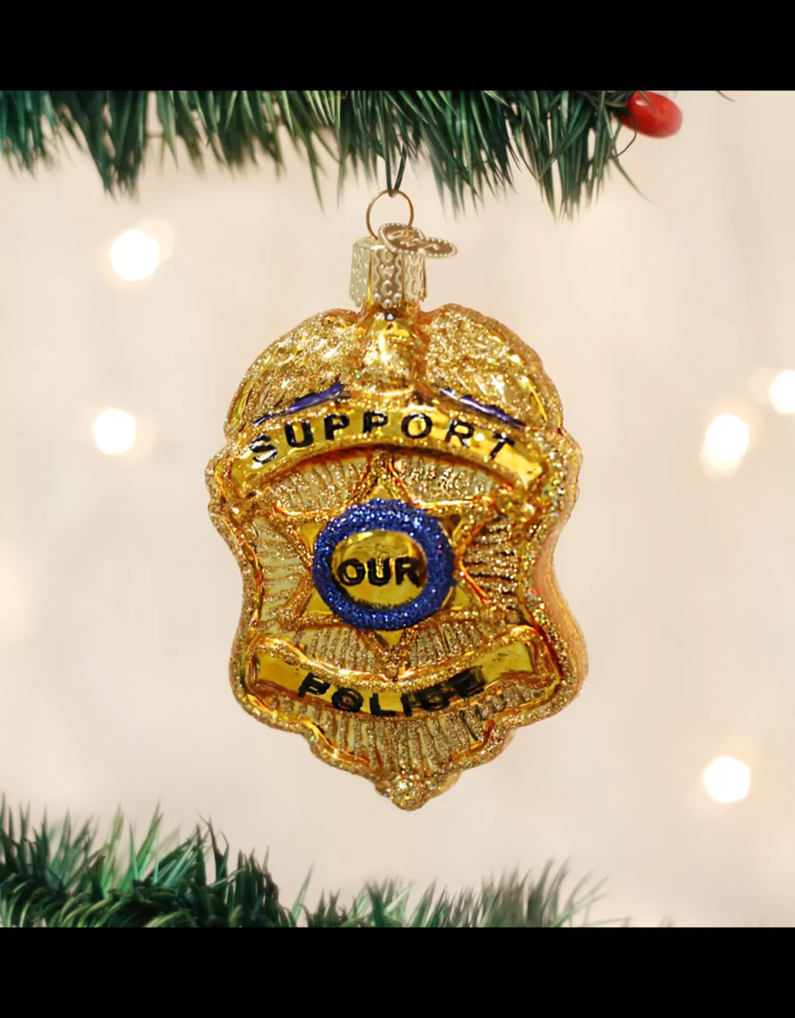 Old World Christmas Old World Christmas>Police Badge Ornament