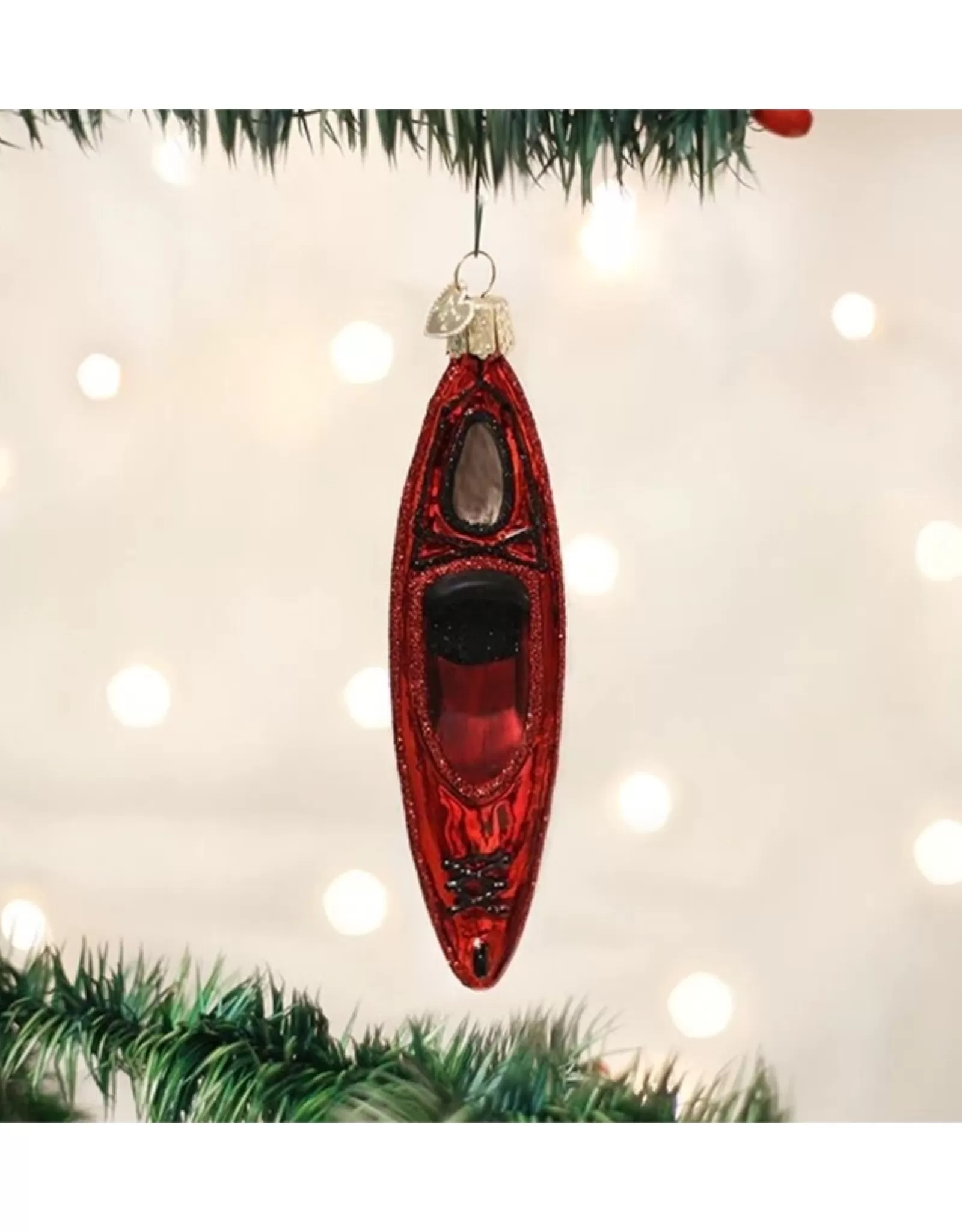 Old World Christmas Old World Christmas>Red Kayak Ornament