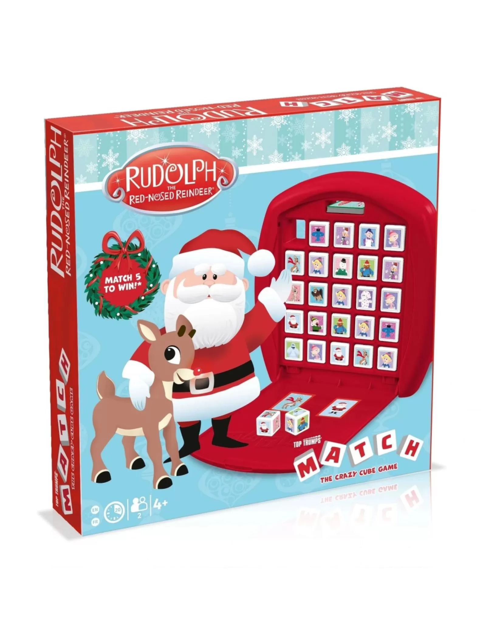 Top Trumps Toys>Rudolph The Red Nosed Reindeer Crazy Cube Game