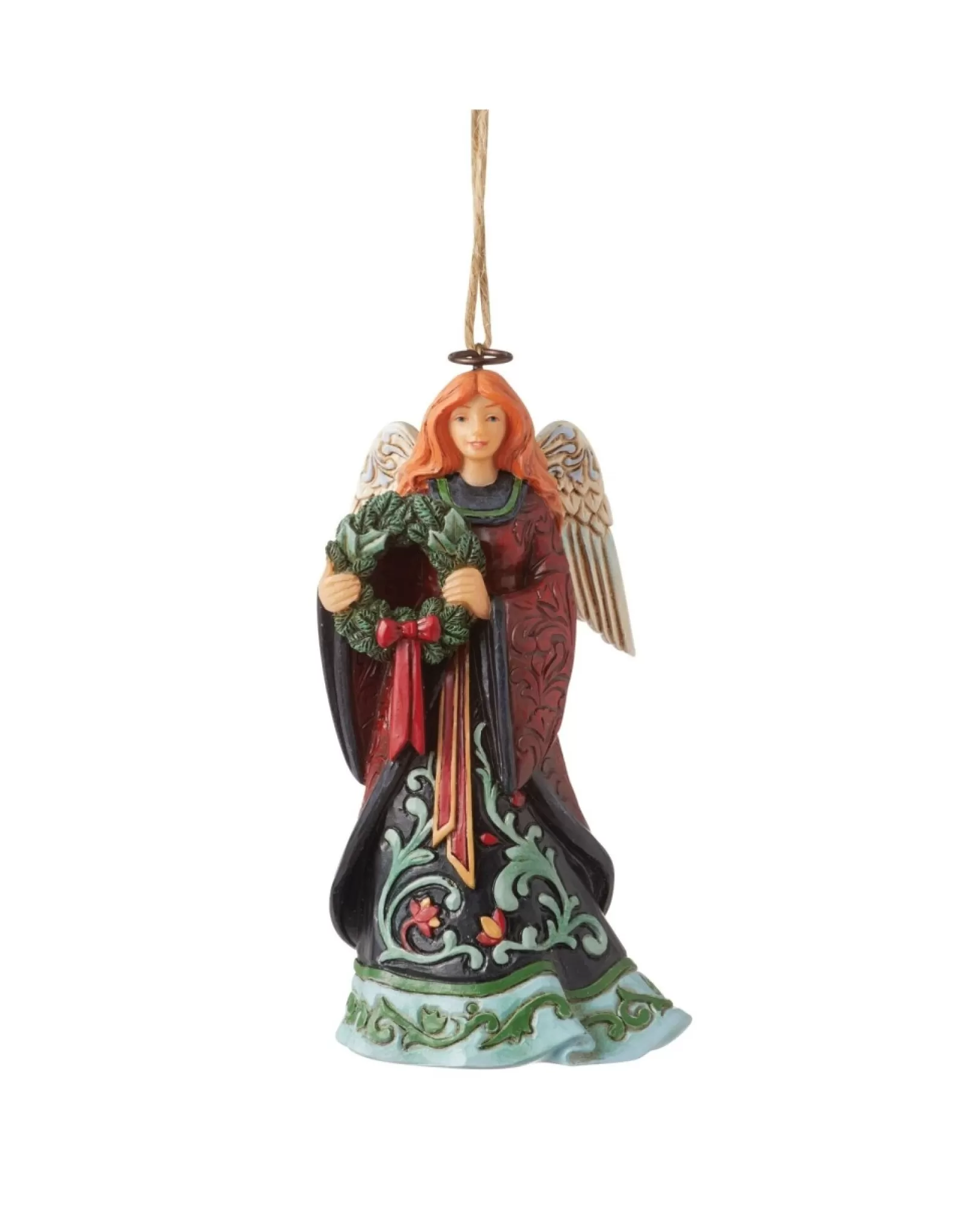 Jim Shore Angel Figures>Season Of Splendor Angel Ornament