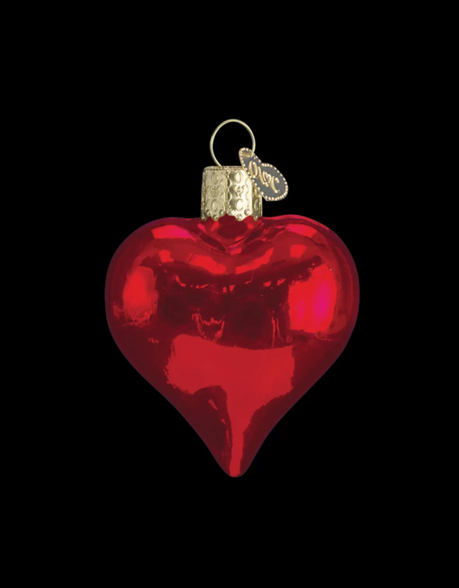 Old World Christmas Old World Christmas>Shiny Red Heart Ornament