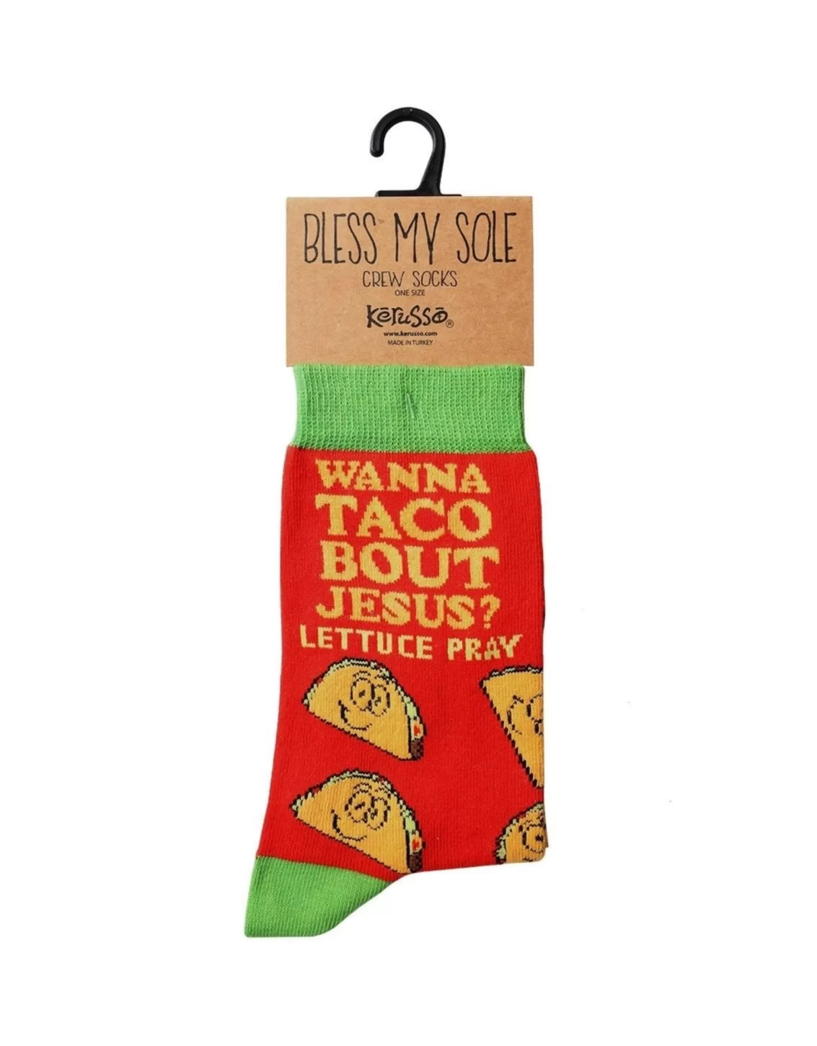 Kerusso Socks>Wanna Taco Bout Jesus? Socks