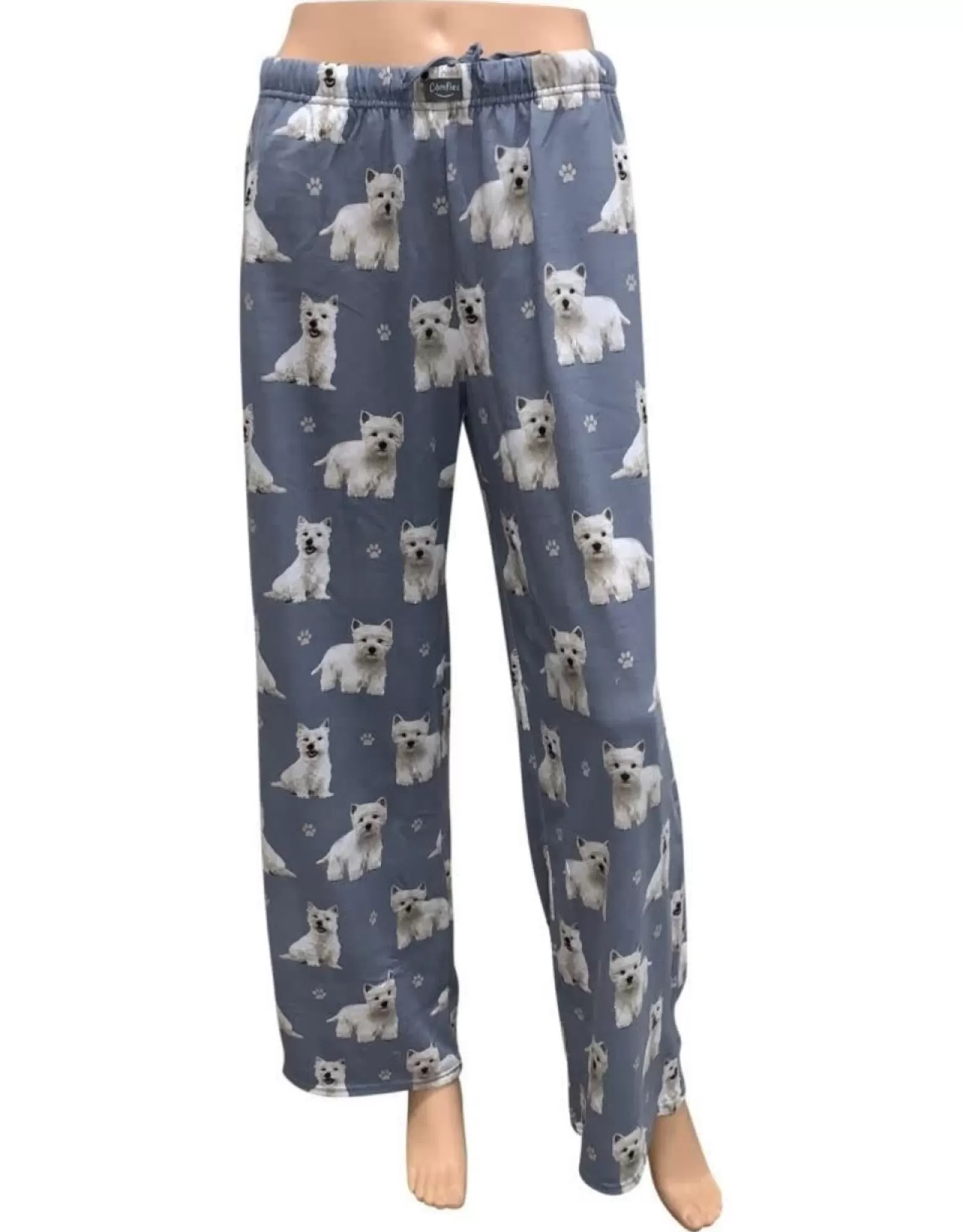 E&S Pets Pajama Bottoms>Westie Pajama Bottoms